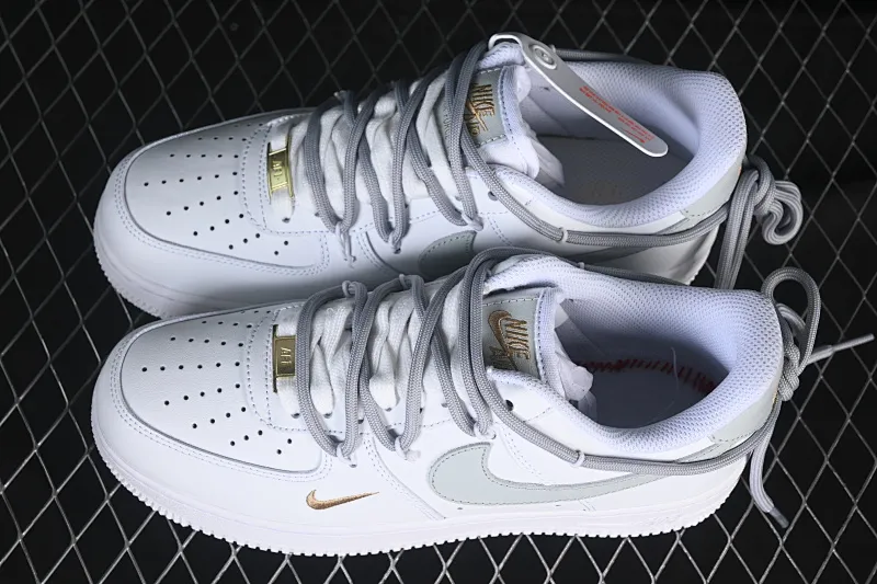 All Categories Nk Air Force 1 Air Force Series Nk Air Force 1 Low Air Force Low Nike Air Force 1'07 Low White Gray Gold Double Hook Air Force One Low Casual Shoes CZ0170-106